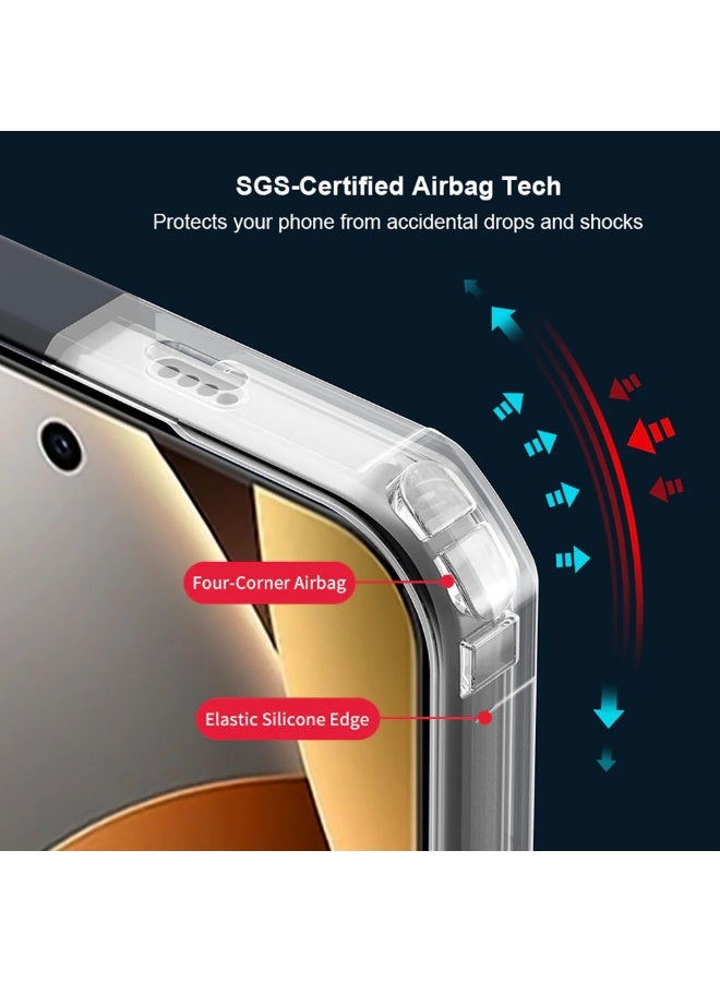 إكسوند جراب شاومي ريدمي نوت 15 برو بلس 5G، غطاء خلفي مع حماية عدسة الكاميرا، إطار ممتص للصدمات من TPU وPC، تصميم نحيف مقاوم للاصفرار لحماية الهاتف - Image 4